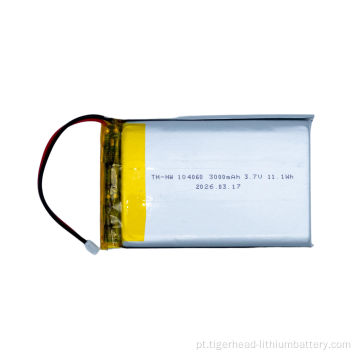 Célula de íon de lítio com bolsa de 3,7V 3000mAh